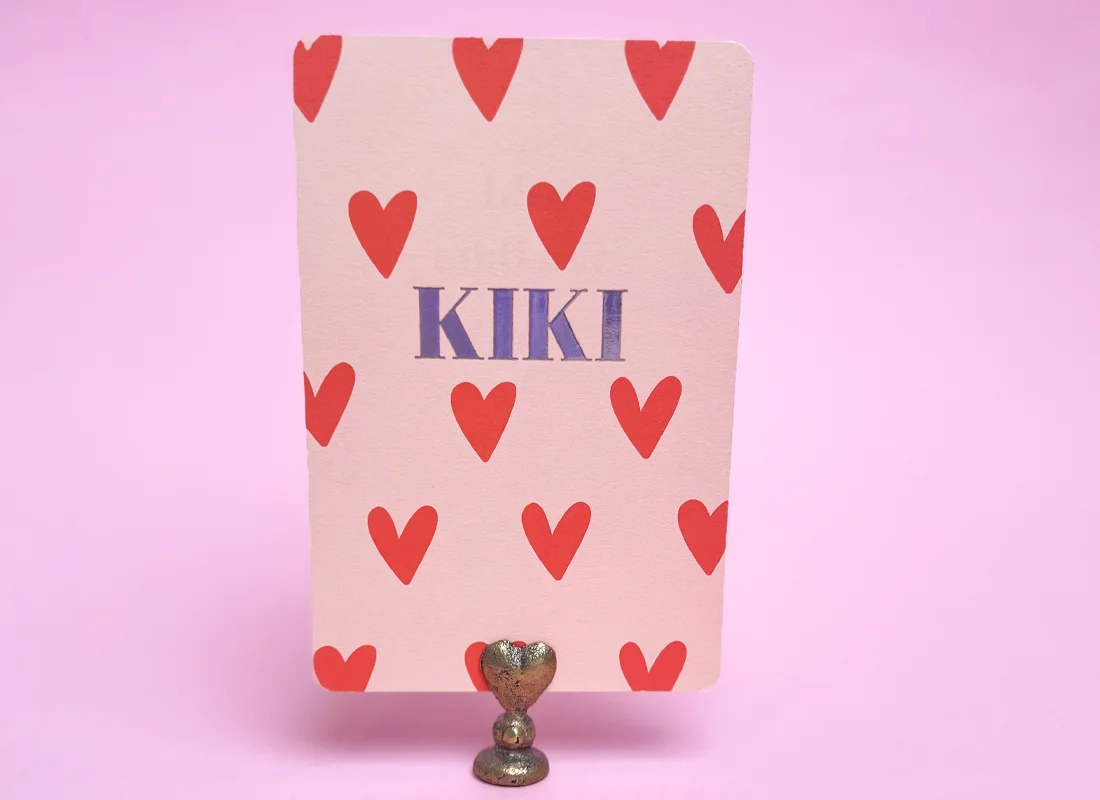 Geboortekaartje roze Kiki